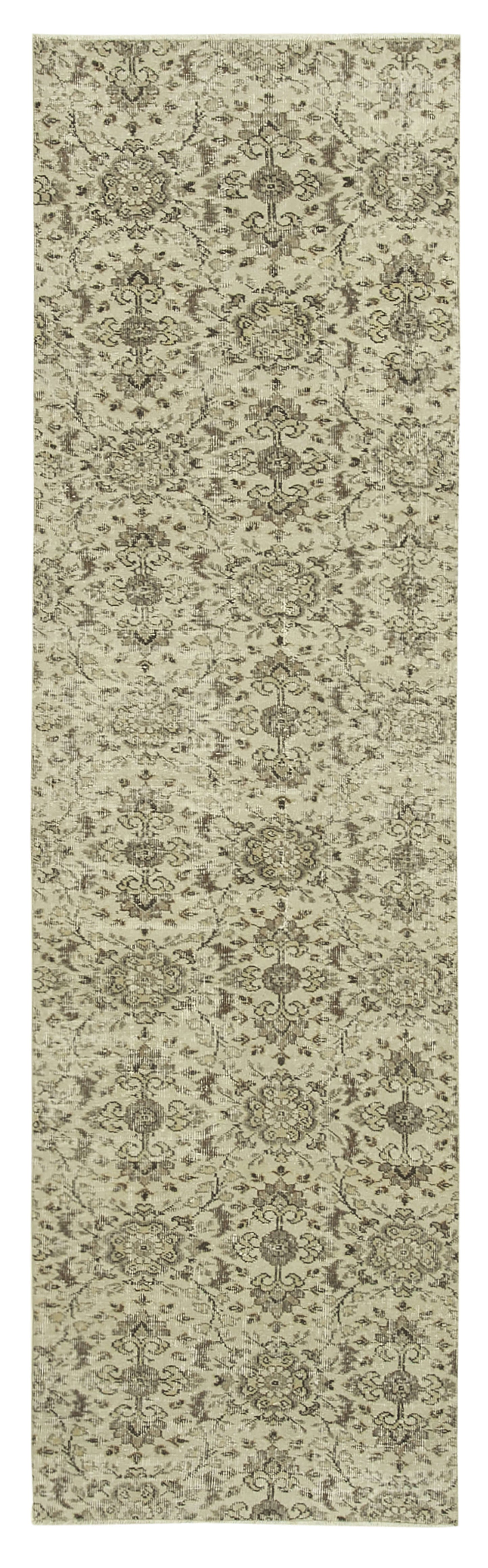 3x10 Beige Overdyed Runner Rug - 38230