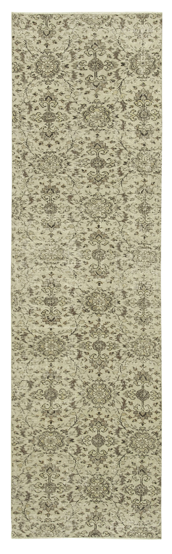 3x10 Beige Overdyed Runner Rug - 38230
