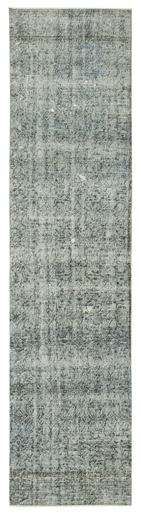 3x11 Blue Overdyed Runner Rug - 38237