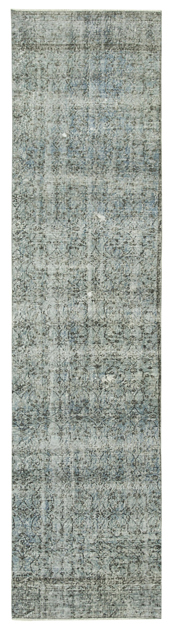 3x11 Blue Overdyed Runner Rug - 38237