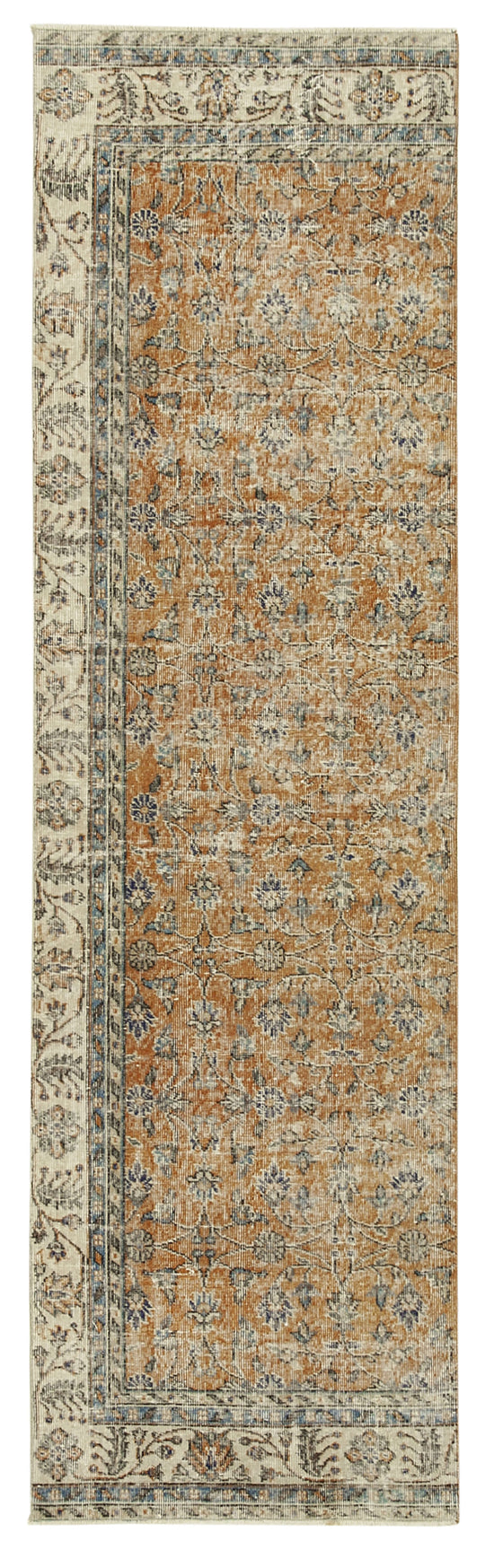 3x10 Beige Overdyed Runner Rug - 38246