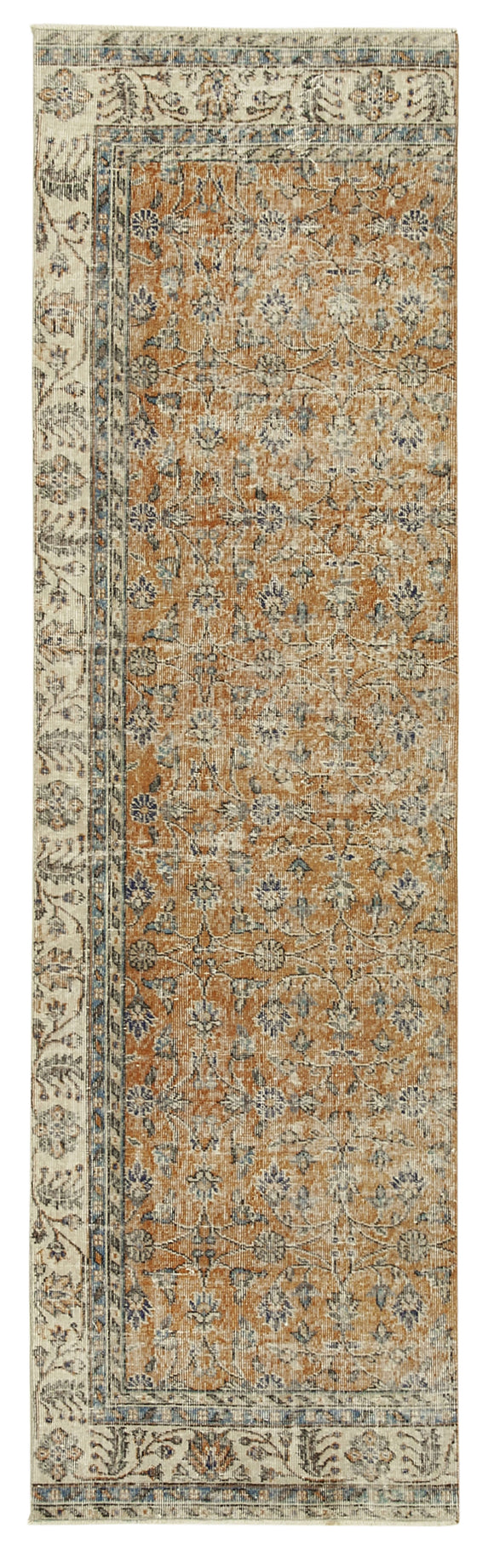 3x10 Beige Overdyed Runner Rug - 38246