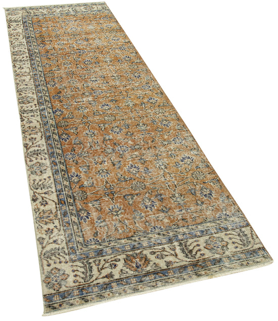 3x10 Beige Overdyed Runner Rug - 38246