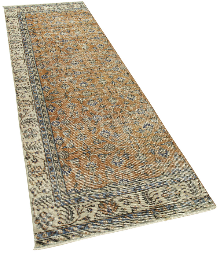 3x10 Beige Overdyed Runner Rug - 38246