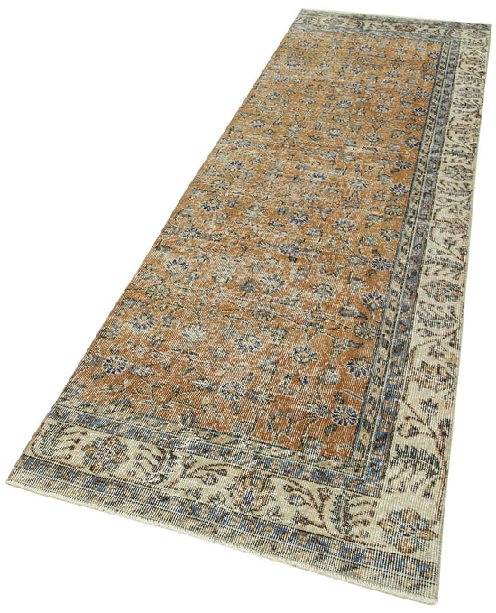 3x10 Beige Overdyed Runner Rug - 38246