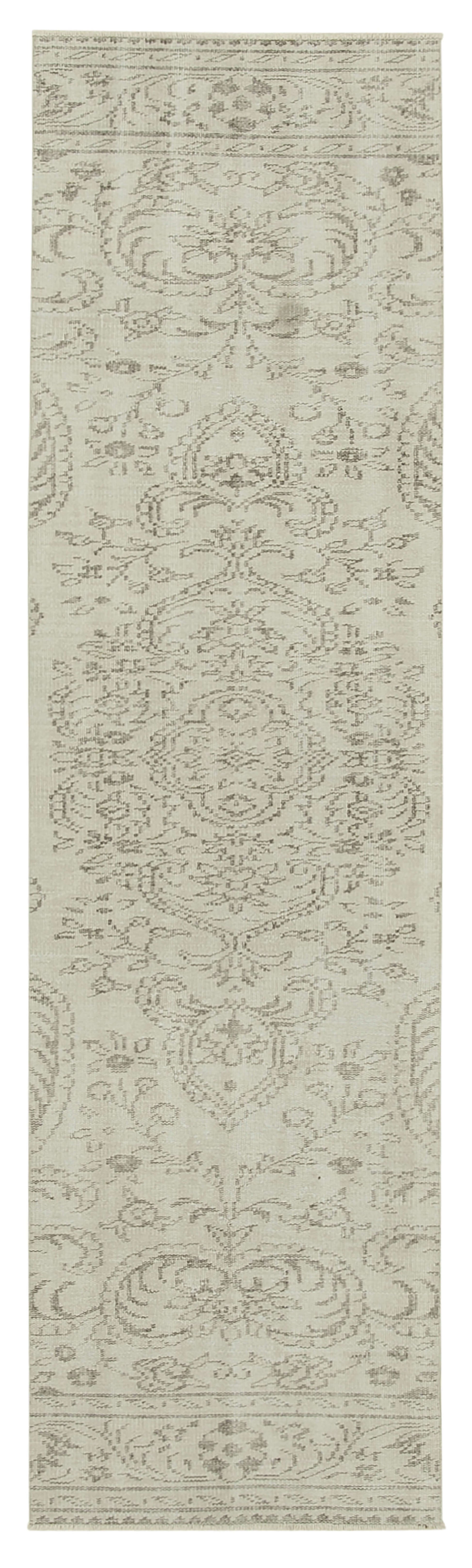 3x10 Beige Overdyed Runner Rug - 38251
