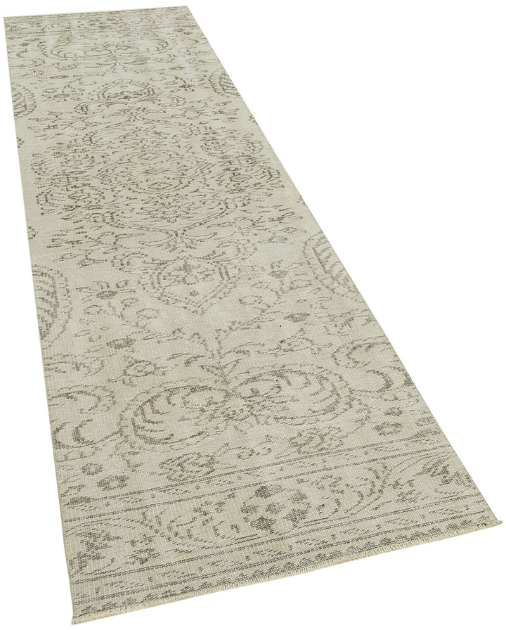 3x10 Beige Overdyed Runner Rug - 38251