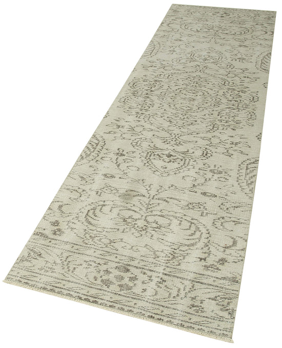 3x10 Beige Overdyed Runner Rug - 38251