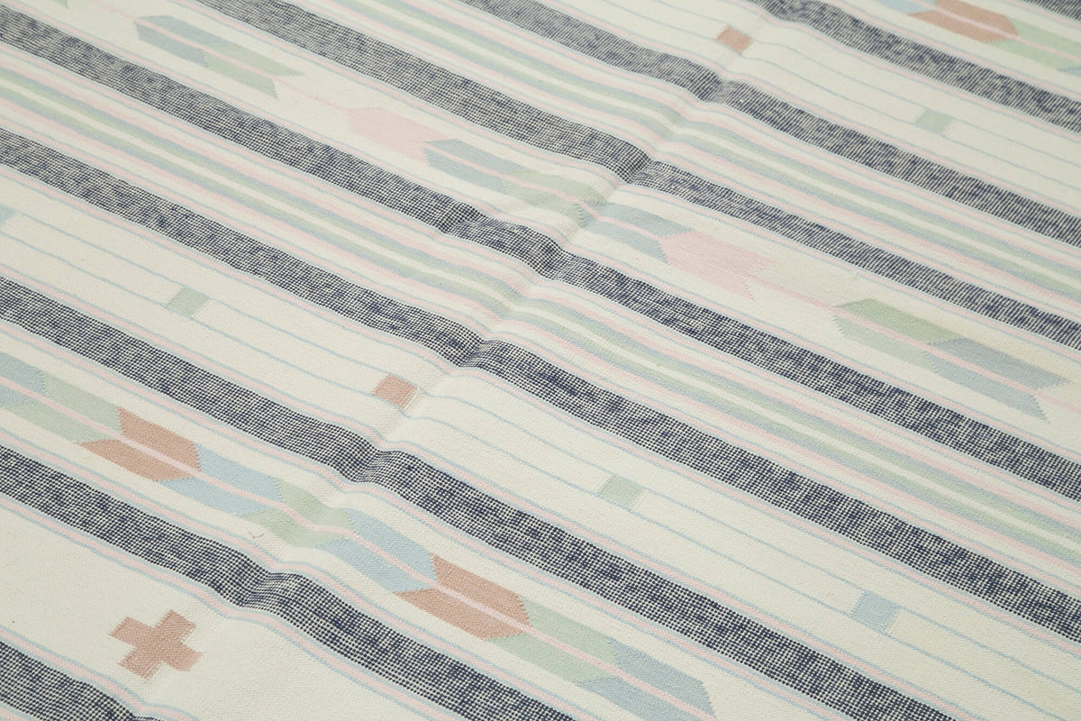 6x9 Beige Dhurrie Rug - 38259