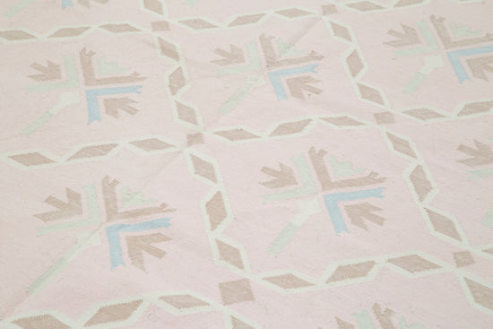 6x9 Pink Dhurrie Rug - 38260