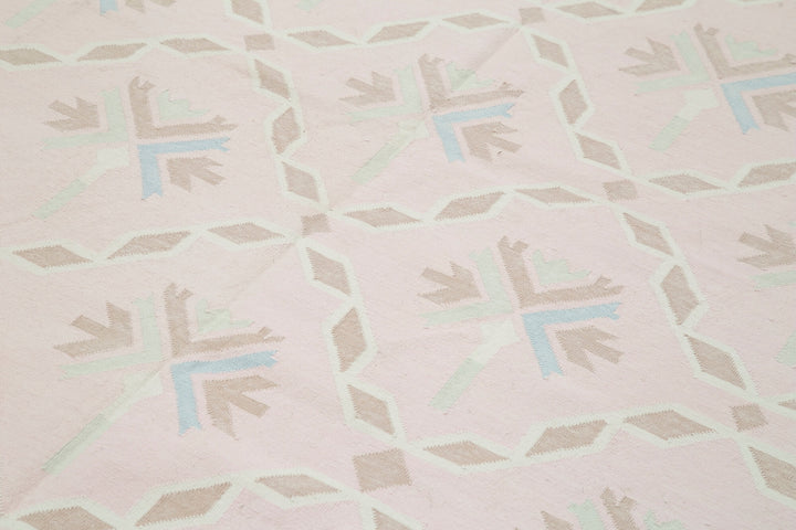 6x9 Pink Dhurrie Rug - 38260