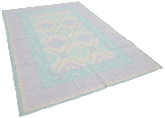 6x9 Beige Dhurrie Rug - 38261