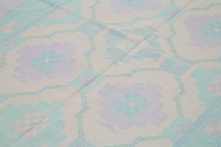 6x9 Beige Dhurrie Rug - 38261