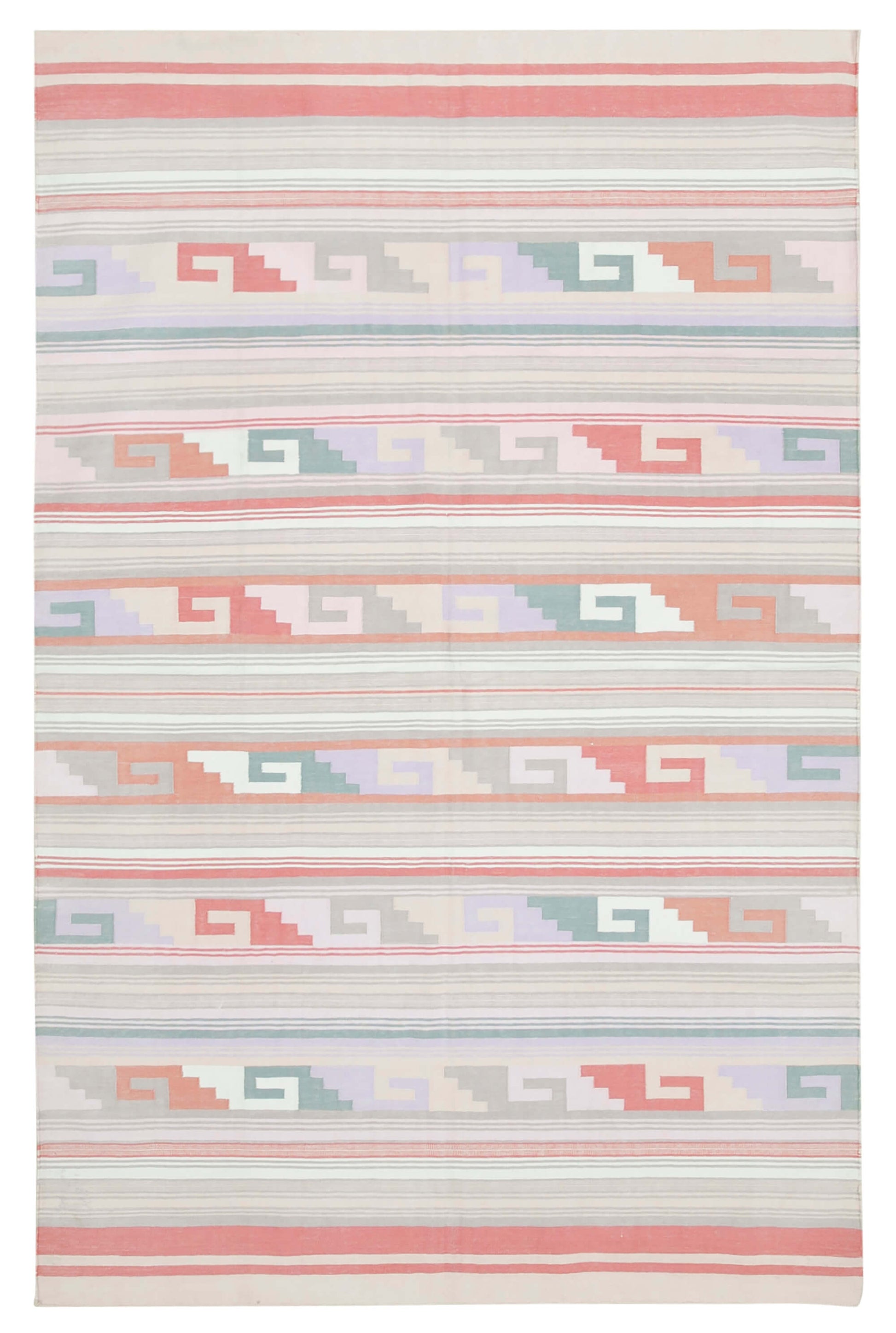 6x9 Red Dhurrie Rug - 38262