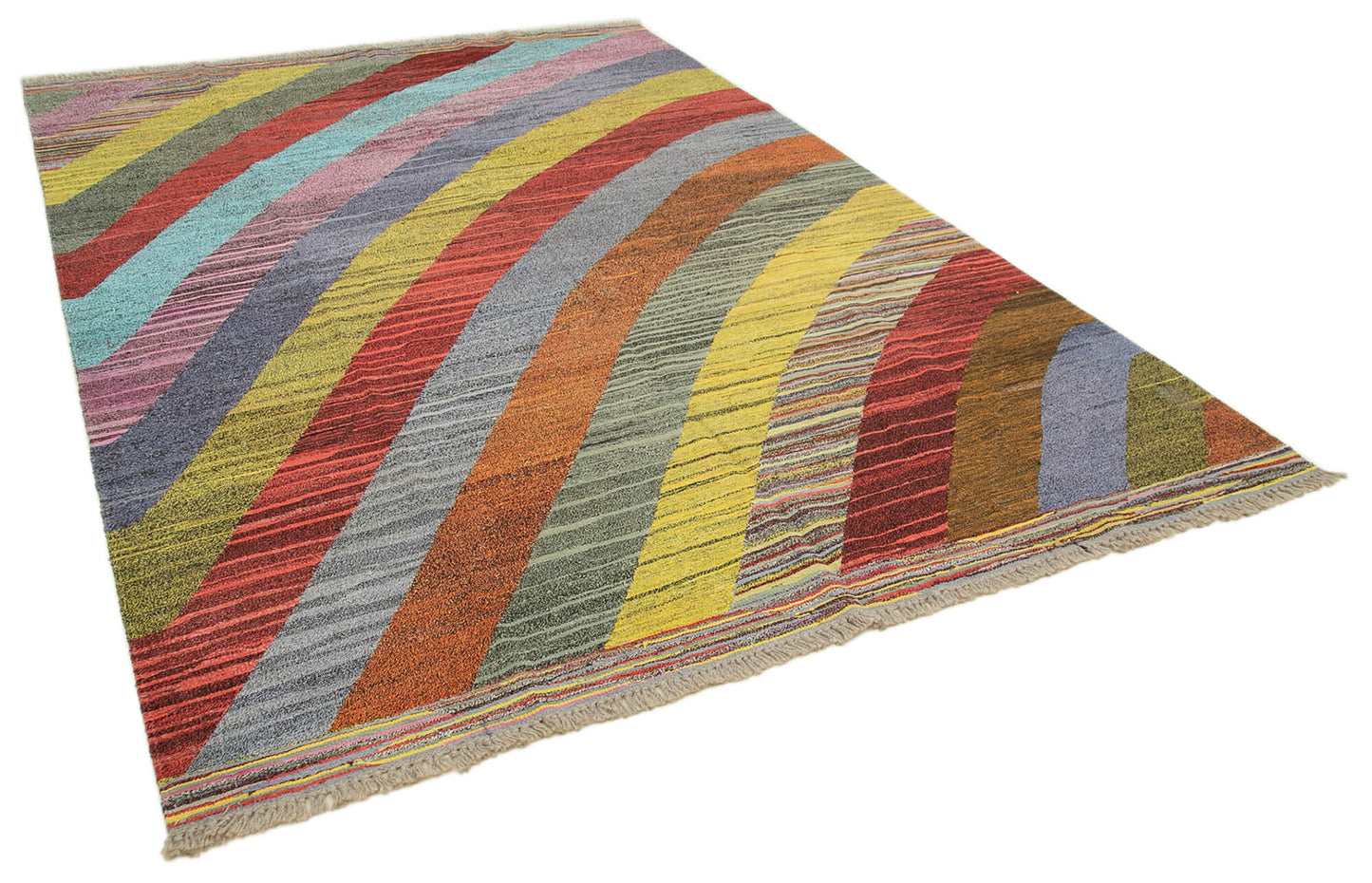 7x10 Multicolor Contemporary Area Rug - 38269