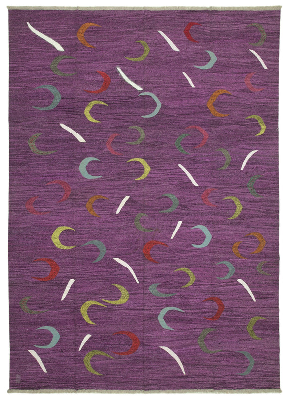 10x14 Purple Contemporary Area Rug - 38272