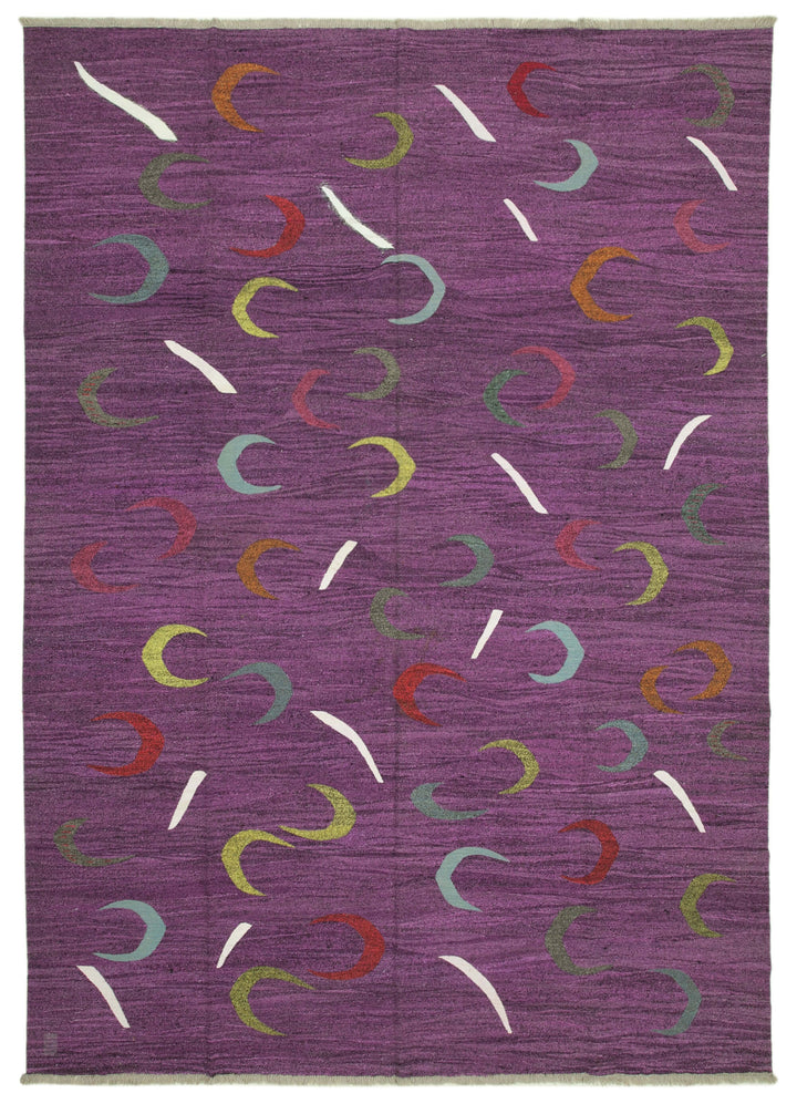 10x14 Purple Contemporary Area Rug - 38272