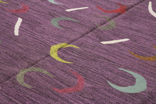 10x14 Purple Contemporary Area Rug - 38272