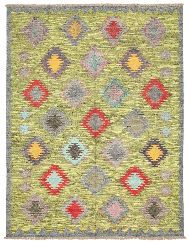 9x12 Multicolor Contemporary Area Rug - 38275