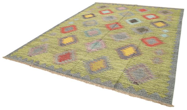 9x12 Multicolor Contemporary Area Rug - 38275