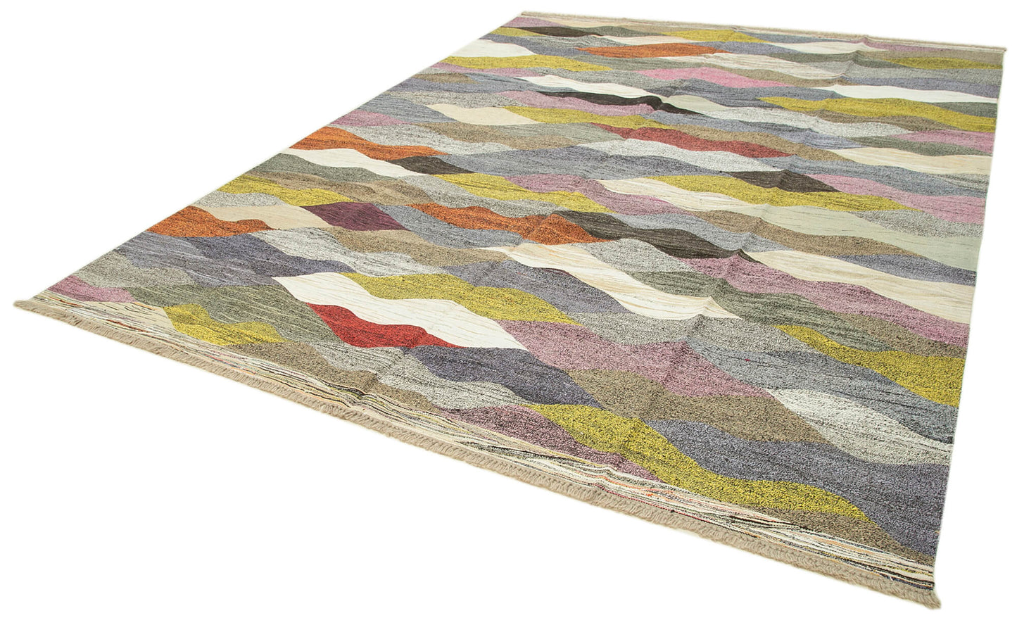 9x12 Multicolor Contemporary Area Rug - 38277