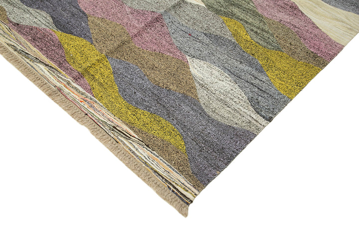 9x12 Multicolor Contemporary Area Rug - 38277