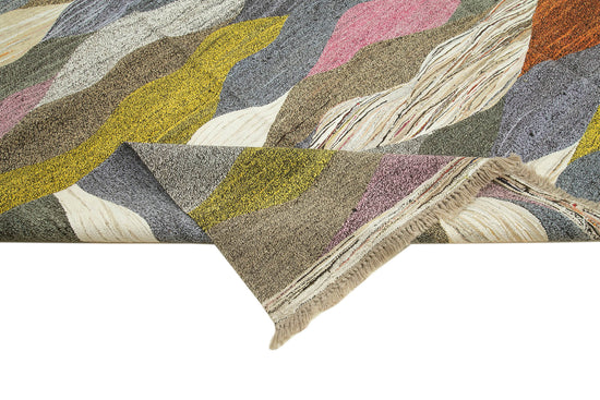 9x12 Multicolor Contemporary Area Rug - 38277