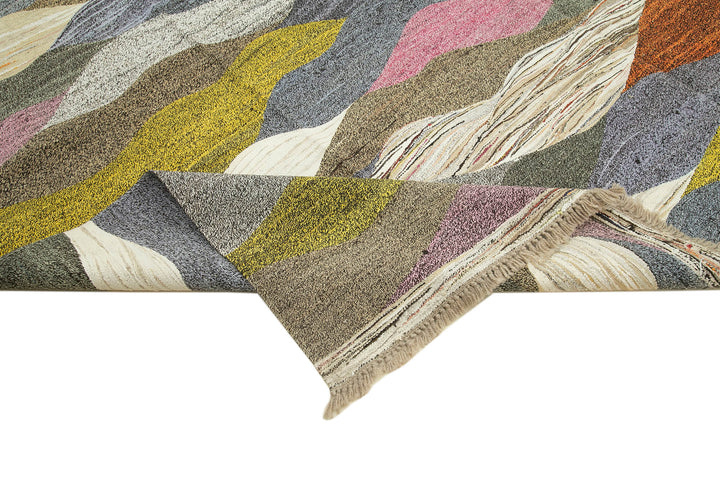 9x12 Multicolor Contemporary Area Rug - 38277