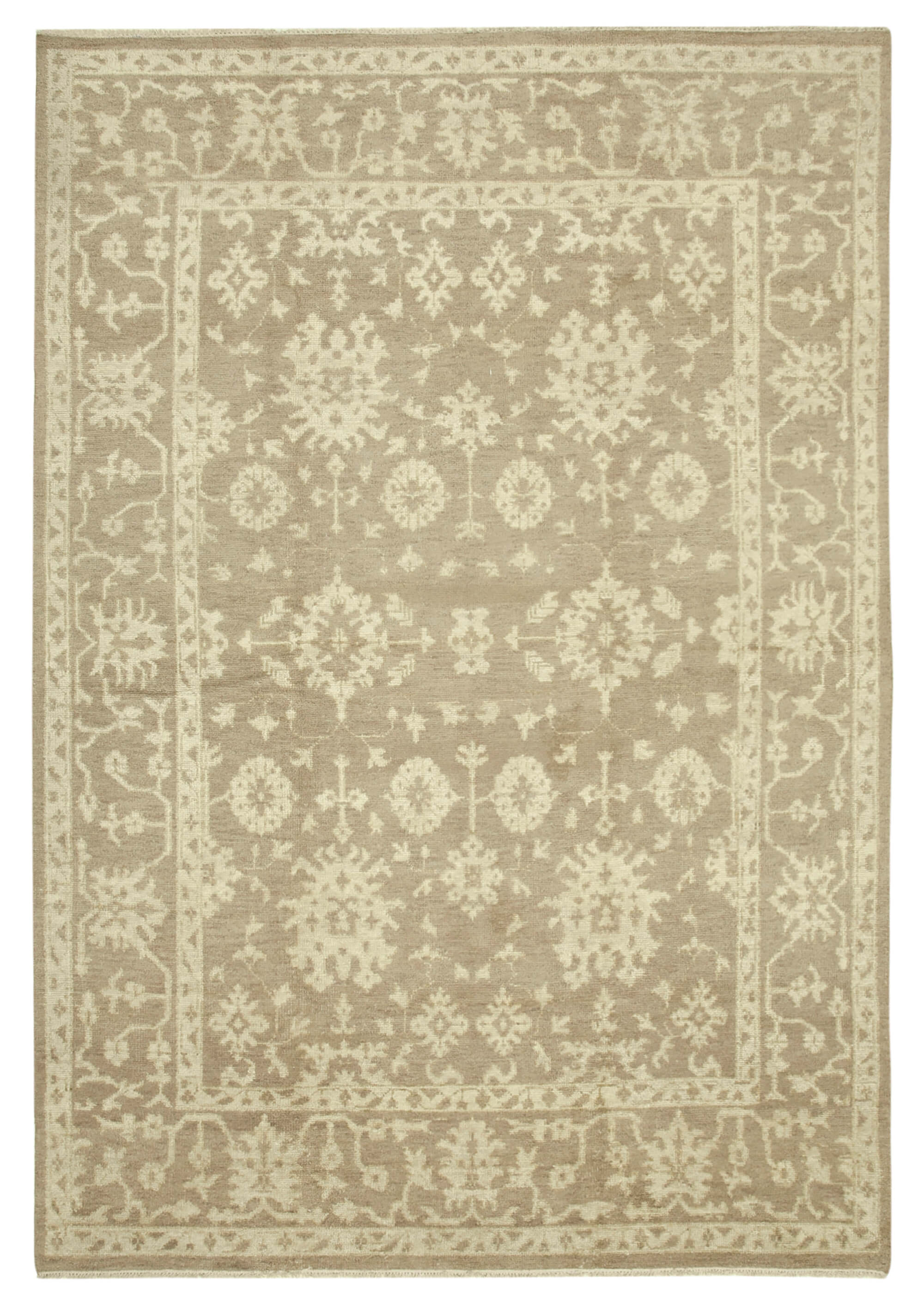 9x14 Beige Oushak Rug - 38576