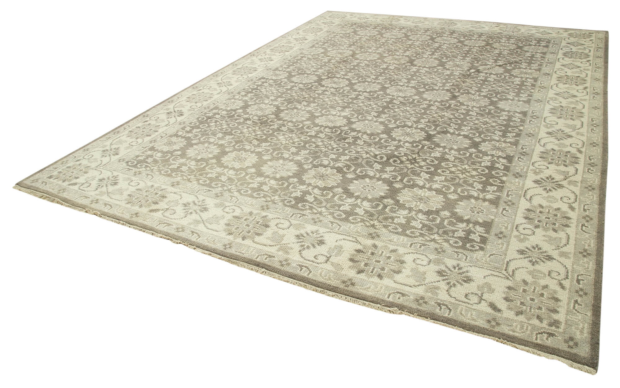 10x14 Beige Oushak Rug - 38586