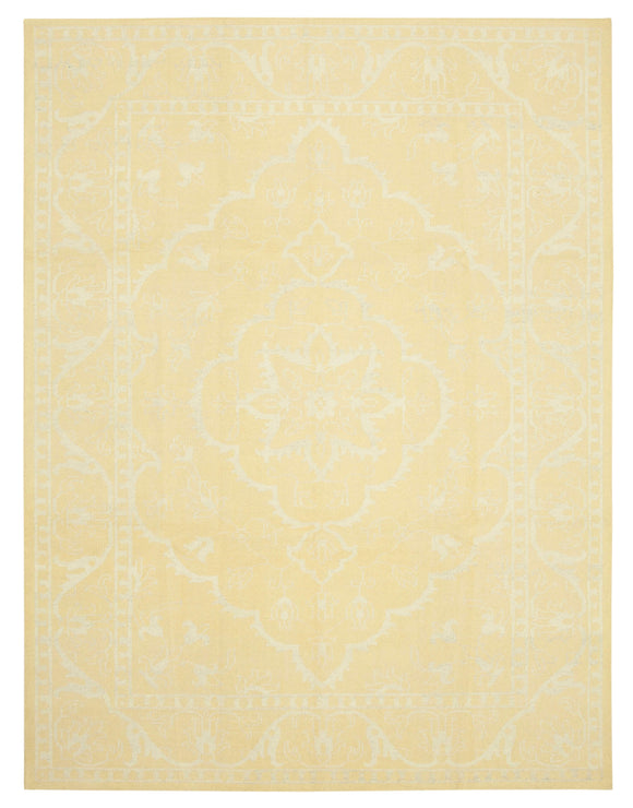 9x12 Yellow Oushak Rug - 38616