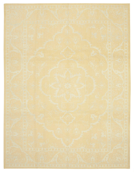 9x12 Yellow Oushak Rug - 38619