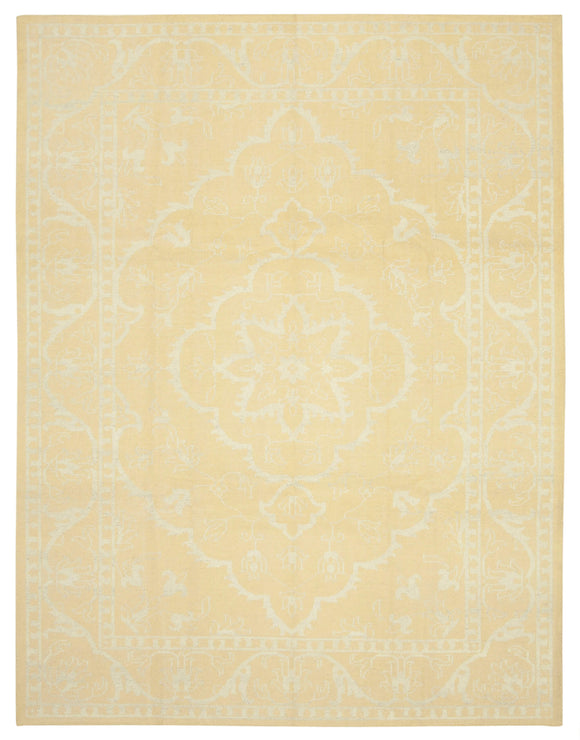 9x12 Yellow Oushak Rug - 38619