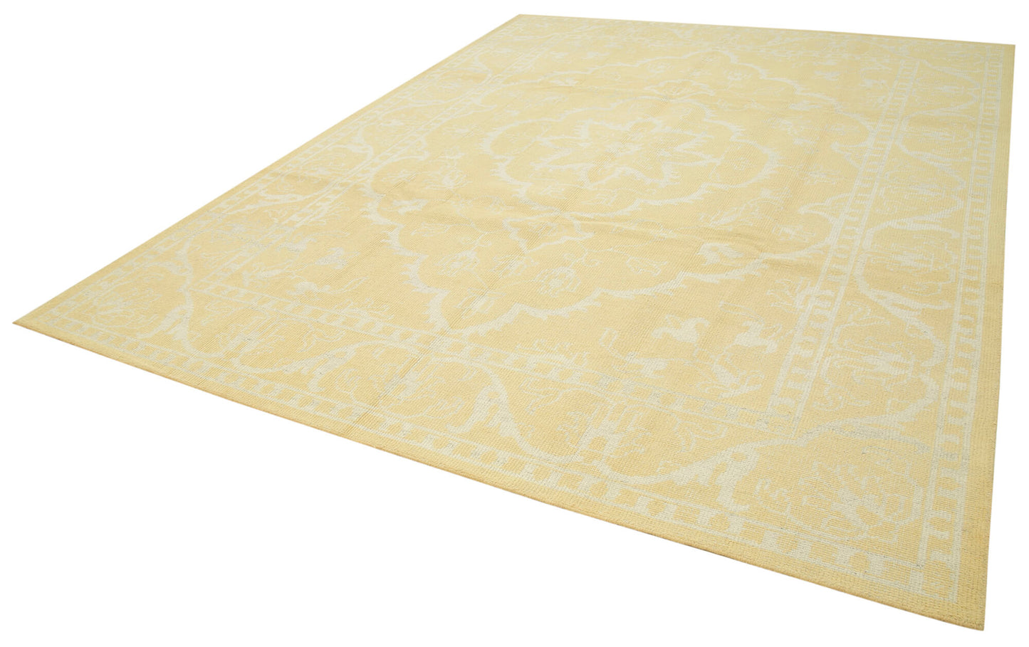 9x12 Yellow Oushak Rug - 38619