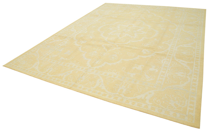 9x12 Yellow Oushak Rug - 38619