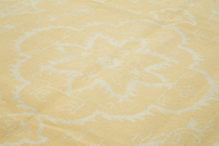 9x12 Yellow Oushak Rug - 38619