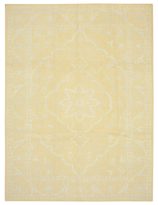 9x12 Yellow Oushak Rug - 38620