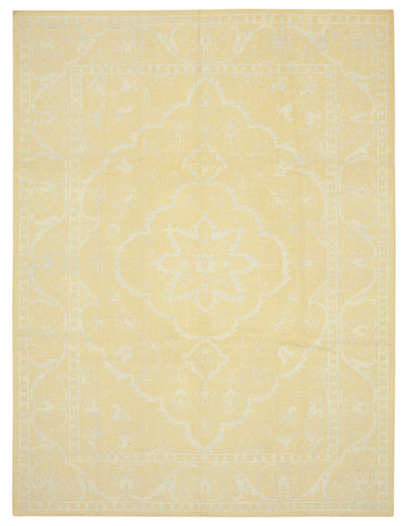 9x12 Yellow Oushak Rug - 38620