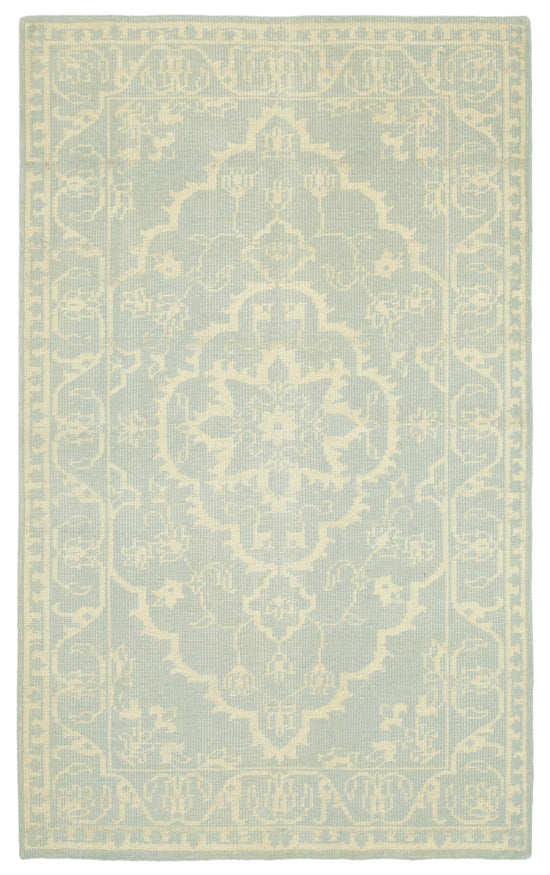 5x8 Beige Oushak Rug - 38632