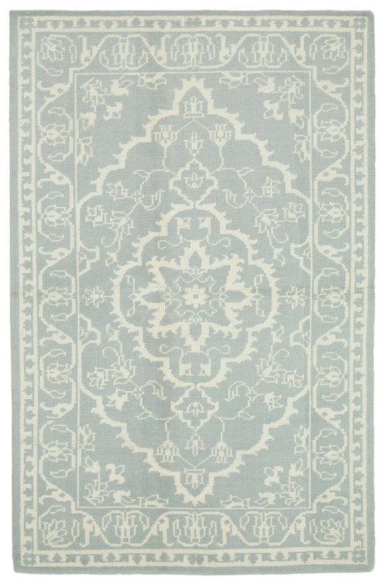 5x8 Beige Oushak Rug - 38634