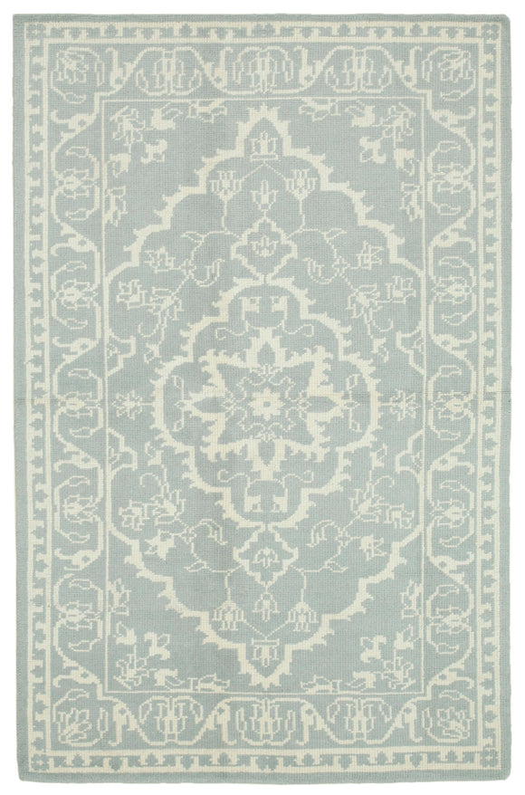5x8 Beige Oushak Rug - 38634