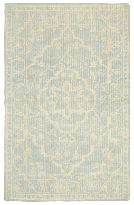 5x8 Beige Oushak Rug - 38635