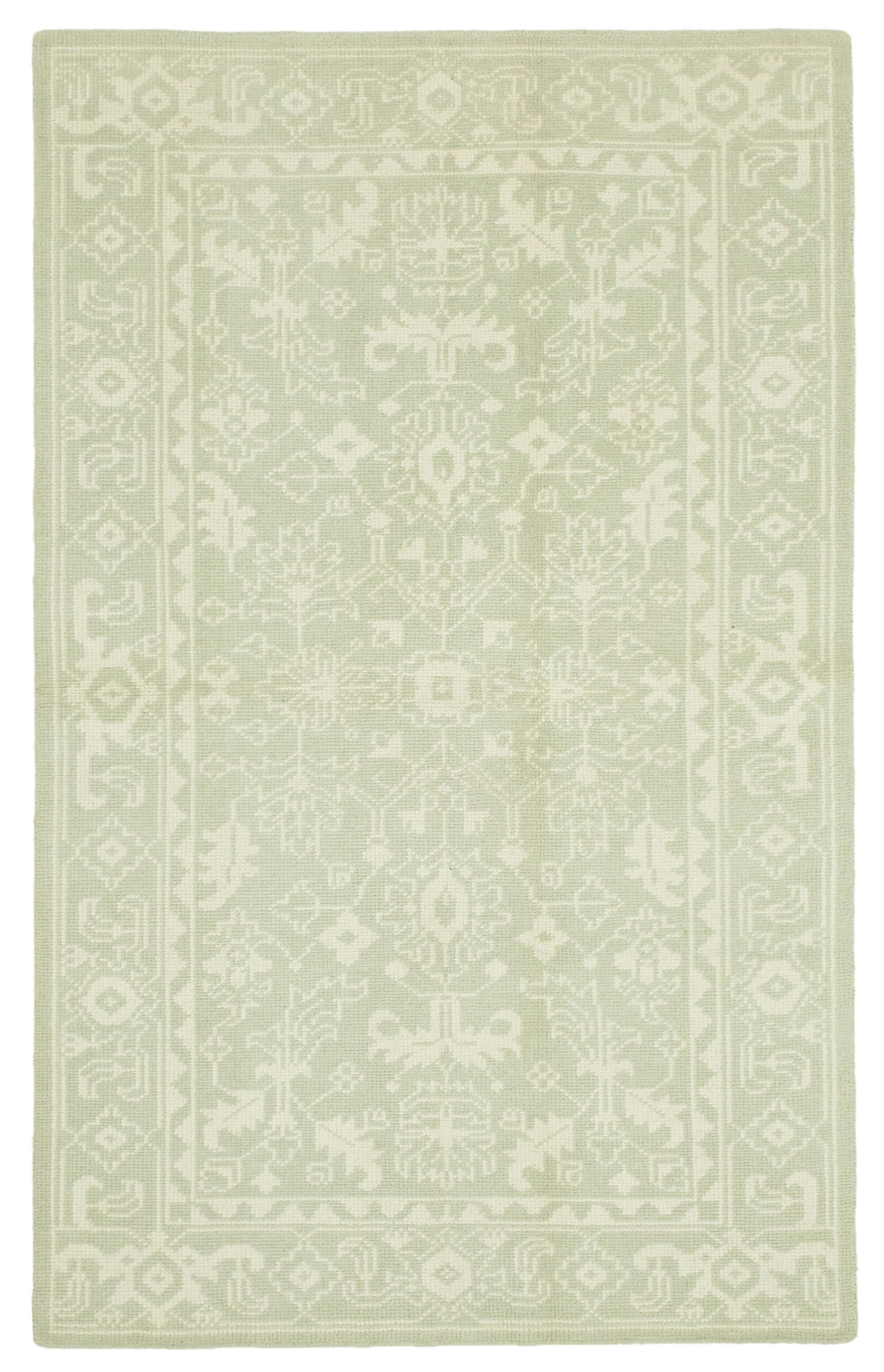 5x8 Beige Oushak Rug - 38636