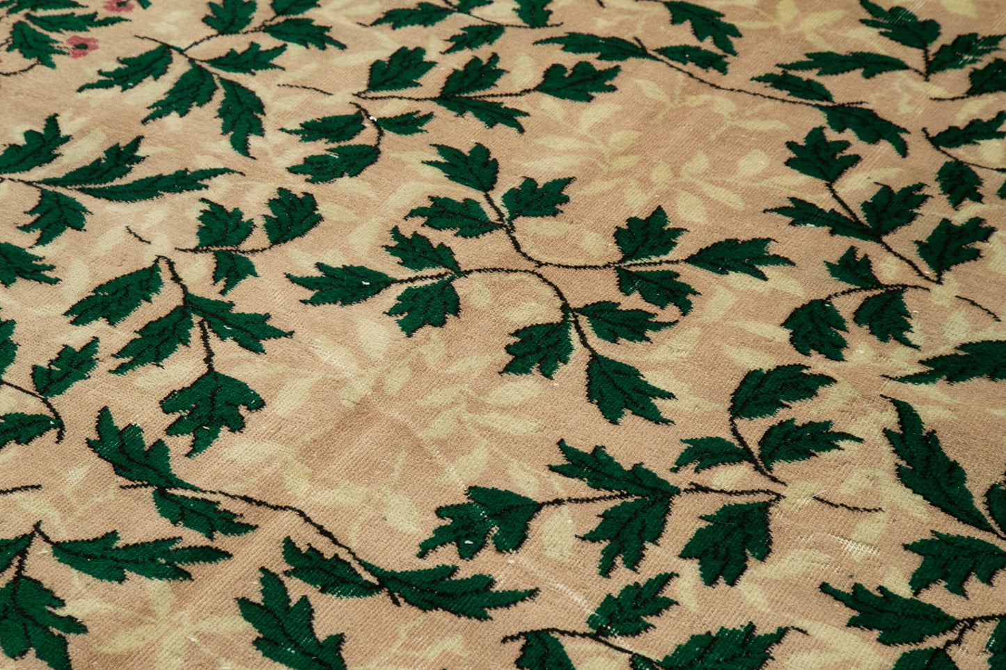 7x10 Beige Turkish Vintage Area Rug - 38792