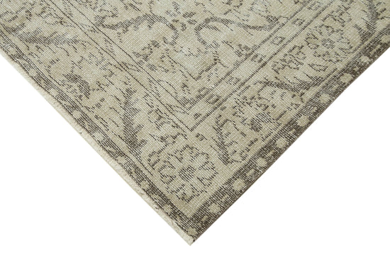 6x10 Beige Turkish Vintage Area Rug - 38919