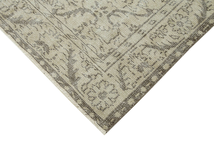 6x10 Beige Turkish Vintage Area Rug - 38919