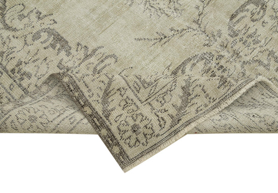 6x10 Beige Turkish Vintage Area Rug - 38919