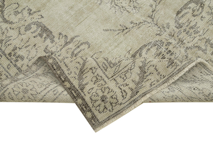 6x10 Beige Turkish Vintage Area Rug - 38919