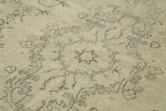 6x10 Beige Turkish Vintage Area Rug - 38935