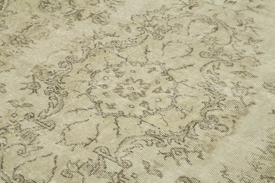 6x10 Beige Turkish Vintage Area Rug - 38936